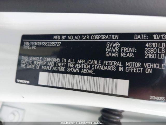 YV1612FS5E2295727 Volvo S60 T5