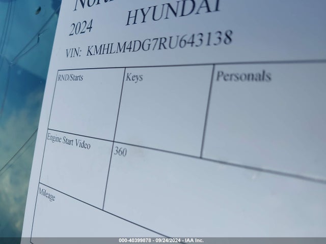 Hyundai ELANTRA SEL 2024 KMHLM4DG7RU643138 Image 9