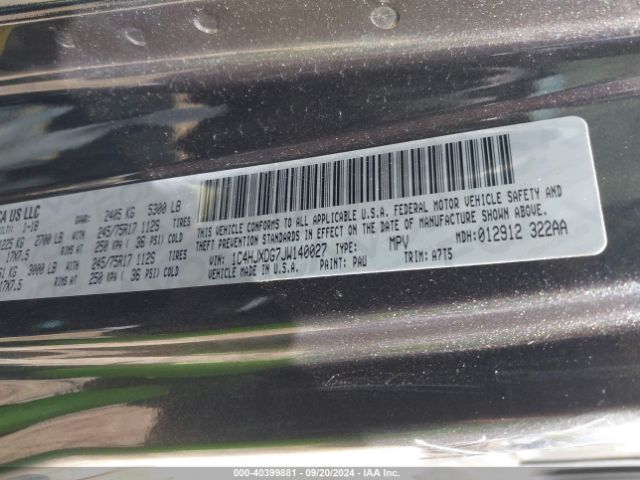 1C4HJXDG7JW140027 Jeep Wrangler Unlimited Sport 4x4