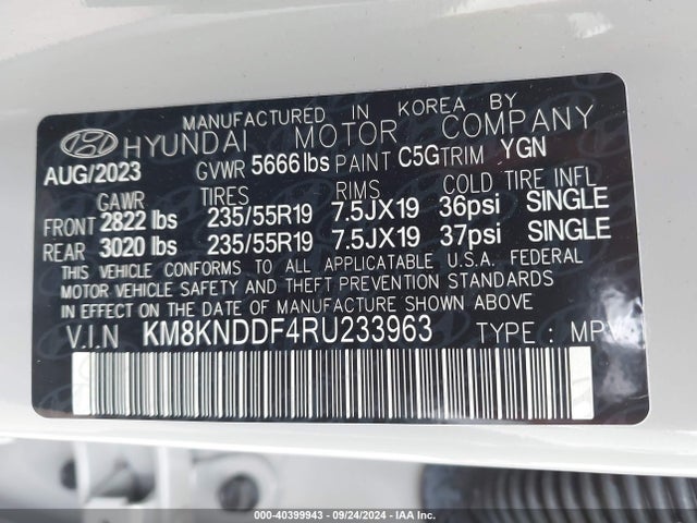 Hyundai Ioniq 5 Sel 2024 KM8KNDDF4RU233963 Image 9