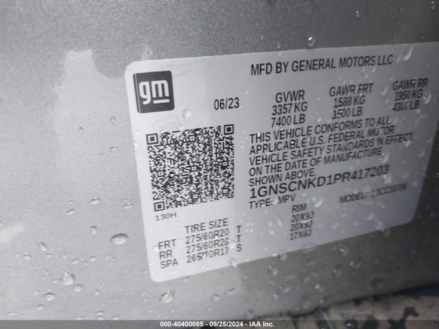 Chevrolet Tahoe 2wd Lt 2023 1GNSCNKD1PR417203 Image 9
