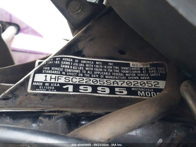 1995 HONDA GL1500 1HFSC2205SA702052 Photo 9