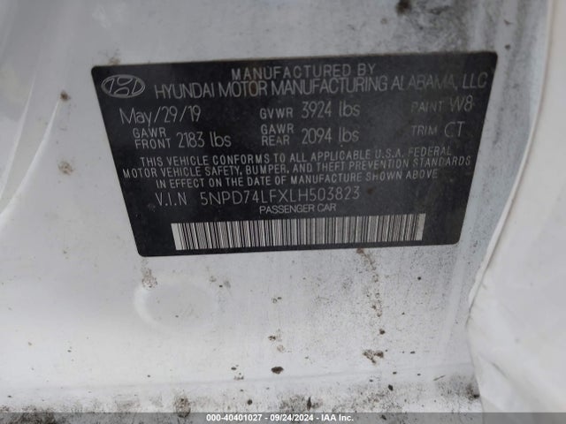 Hyundai ELANTRA SE 2020 5NPD74LFXLH503823 Image 9
