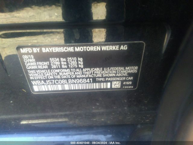 WBAJS7C08LBN96841 BMW M550i Xdrive