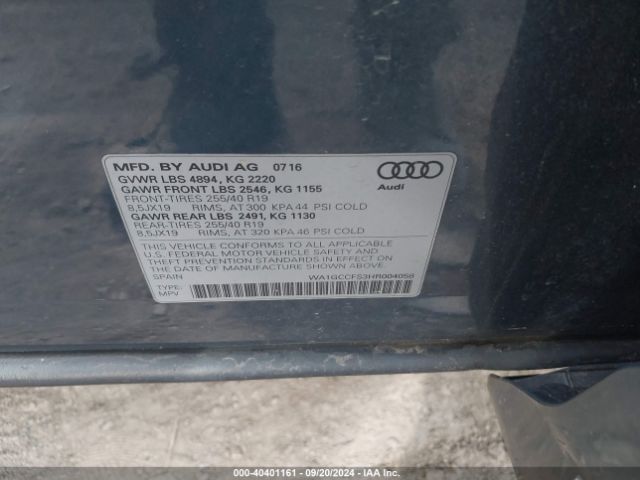 WA1GCCFS3HR004058 Audi Q3 2.0t Premium