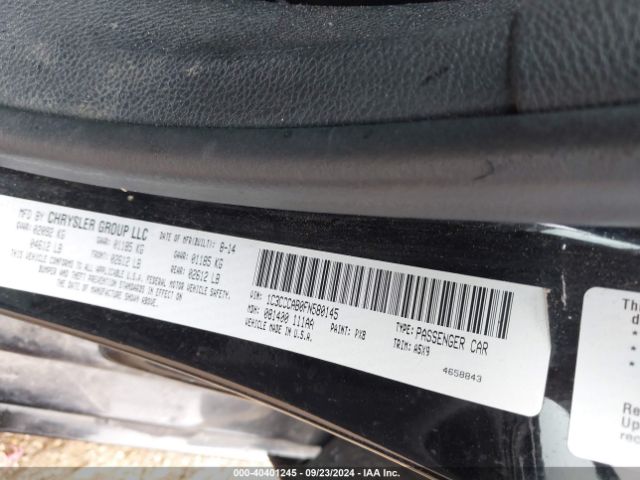 1C3CCCAB0FN580145 Chrysler 200 Limited