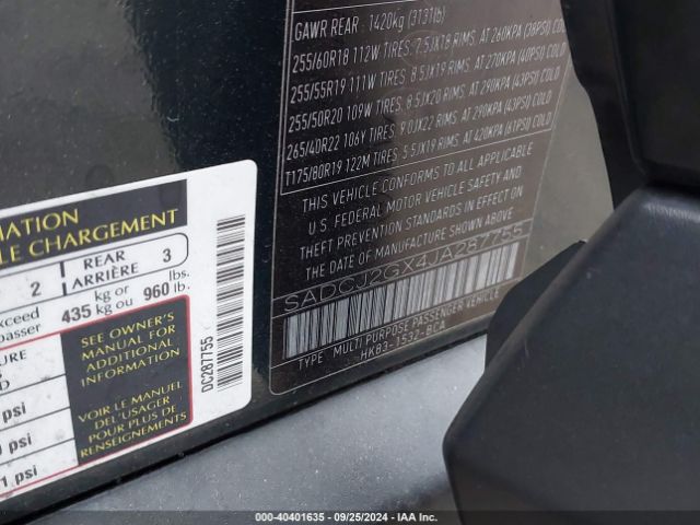 2018 JAGUAR F-PACE SADCJ2GX4JA287755 Photo 8