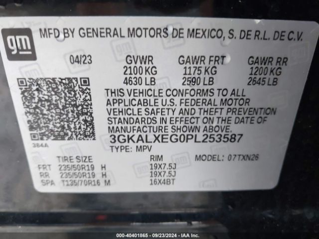 3GKALXEG0PL253587 GMC Terrain Awd Denali