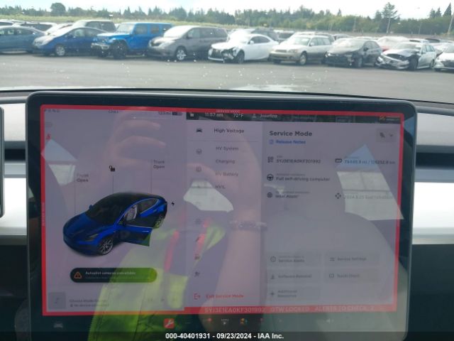 5YJ3E1EA0KF301992 Tesla Model 3 Long Range/mid Range/standard Range/standard Range Plus