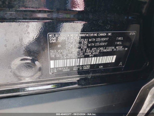 Toyota Rav4 Xle 2024 2T3W1RFV9RC288562 Image 9