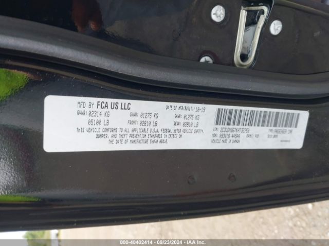 2019 DODGE CHARGER 2C3CDXBG7KH732763 Photo 8