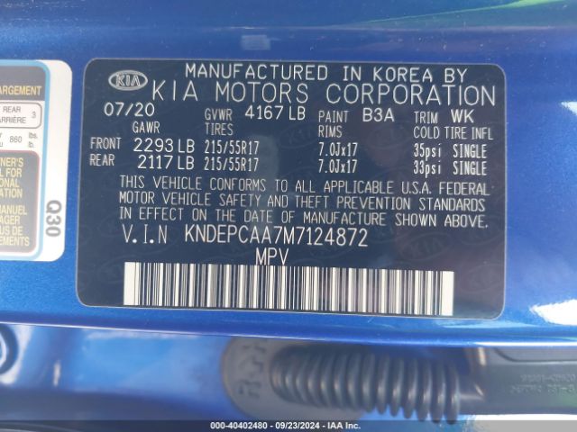 KNDEPCAA7M7124872 KIA Seltos Lx