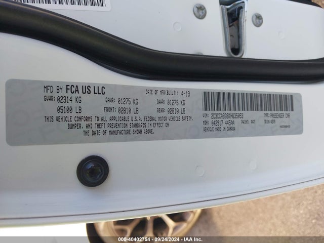 2C3CCABG6KH635053 Chrysler 300 300s
