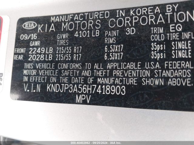 KNDJP3A56H7418903 KIA SOUL +