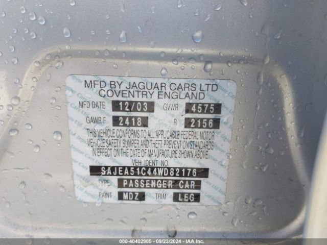 2004 JAGUAR X-TYPE SAJEA51C44WD82176 Photo 8