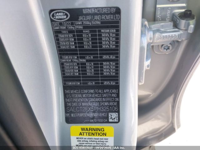SALCT2FX5PH325106 Land Rover Discovery Sport S R-dynamic