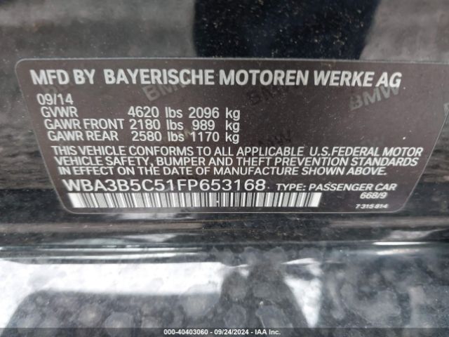WBA3B5C51FP653168 BMW 328i Xdrive