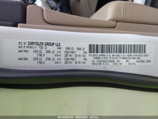 1C4RJFAG4EC104595 Jeep Grand Cherokee Laredo