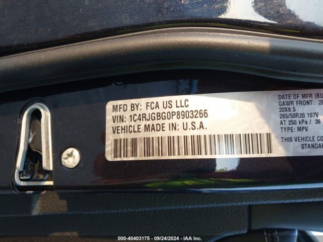 1C4RJGBG0P8903266 Jeep Grand Cherokee Limited 4x2