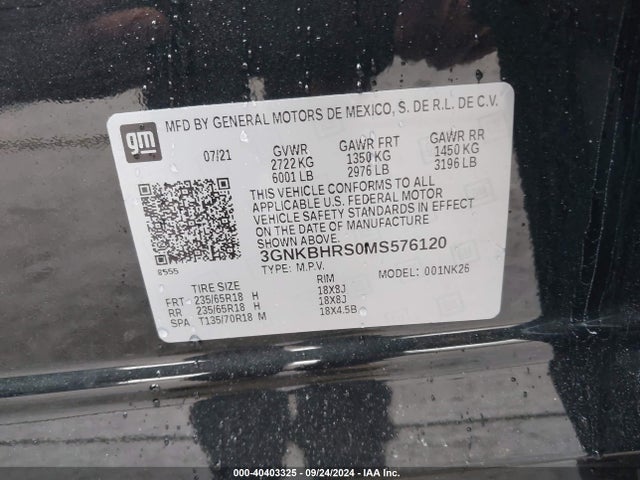 Chevrolet Blazer Awd 2lt 2021 3GNKBHRS0MS576120 Image 9