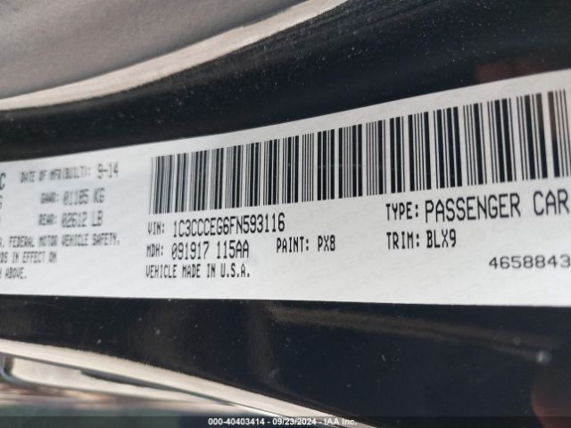 1C3CCCEG6FN593116 Chrysler 200 C