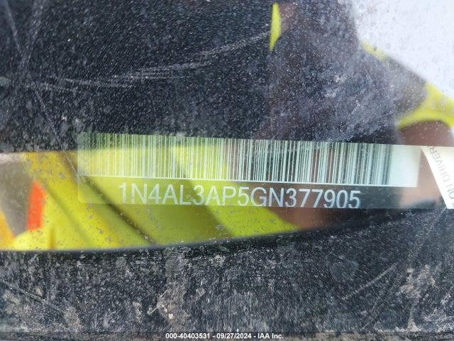 Nissan Altima 2.5 Sr 2016 1N4AL3AP5GN377905 Image 9