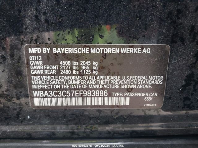 WBA3C3C57EF983886 BMW 320i Xdrive