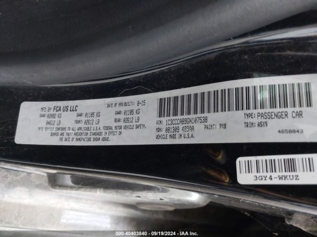 1C3CCCAB9GN107538 Chrysler 200 Limited