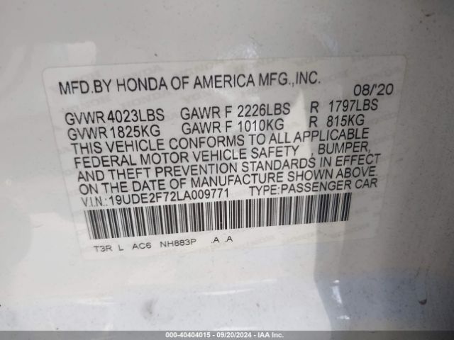 19UDE2F72LA009771 Acura Ilx Premium Package/technology Package