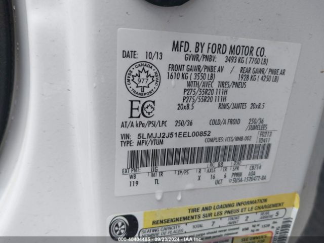 5LMJJ2J51EEL00852 Lincoln Navigator