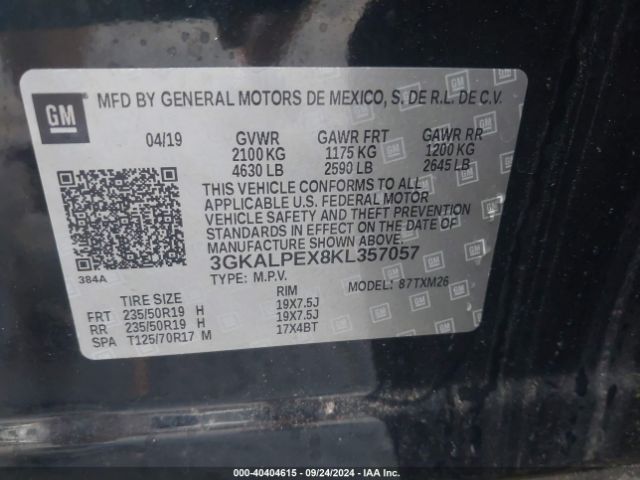 3GKALPEX8KL357057 GMC Terrain Slt