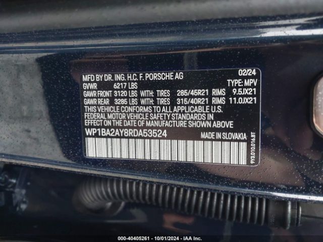WP1BA2AY8RDA53524 Porsche Cayenne Coupe