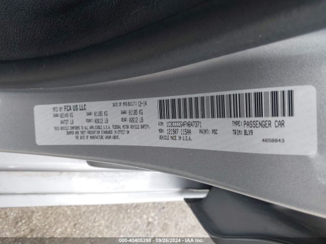 1C3CCCCG4FN647371 Chrysler 200 C
