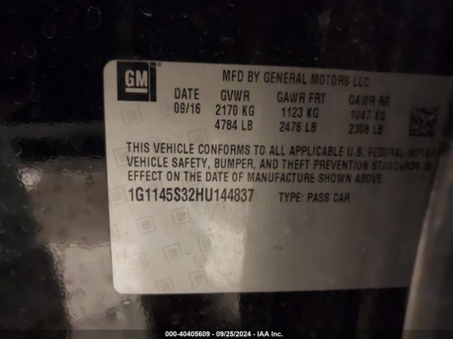 1G1145S32HU144837 Chevrolet IMPALA 2LZ