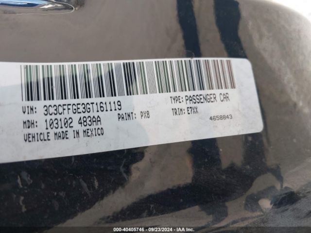 3C3CFFGE3GT161119 Fiat 500E BATTERY ELECTRIC