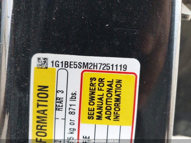 Chevrolet Cruze Lt Auto 2017 1G1BE5SM2H7251119 Image 9