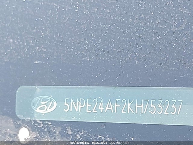 Hyundai SONATA SE 2019 5NPE24AF2KH753237 Image 9