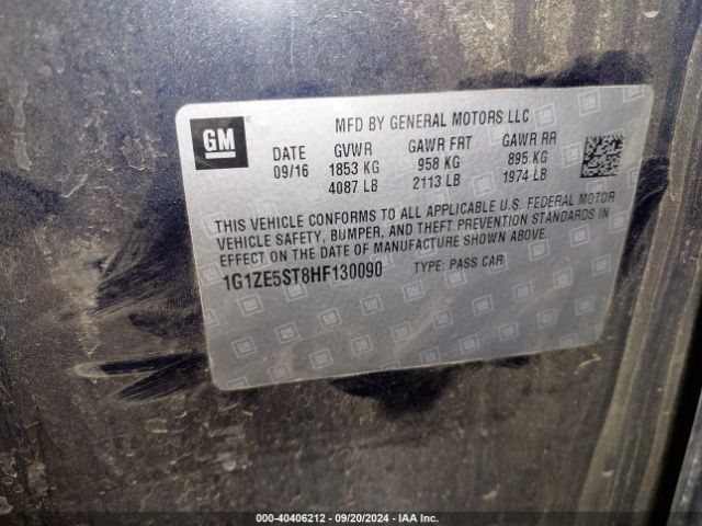 1G1ZE5ST8HF130090 Chevrolet MALIBU 1LT