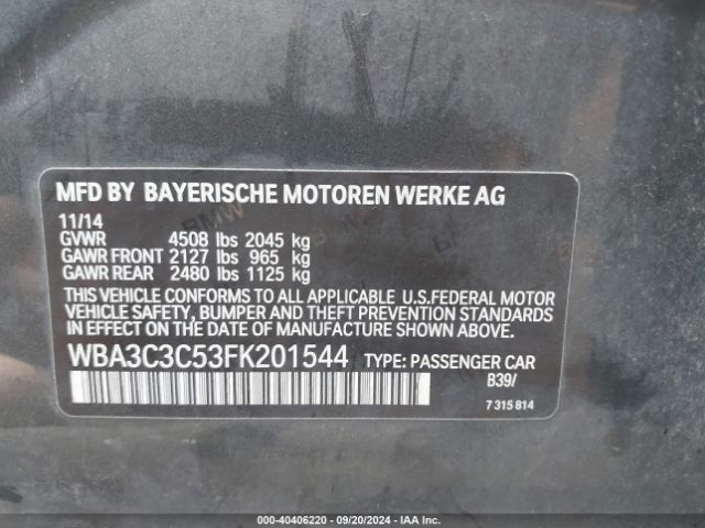 WBA3C3C53FK201544 BMW 320i Xdrive