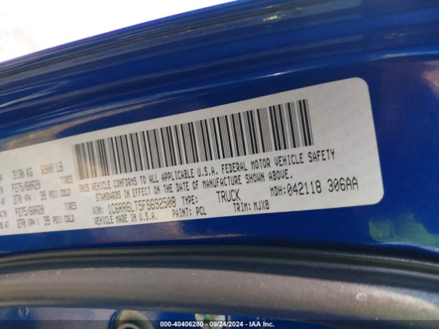 1C6RR6LT5FS692508 RAM 1500 Lone Star