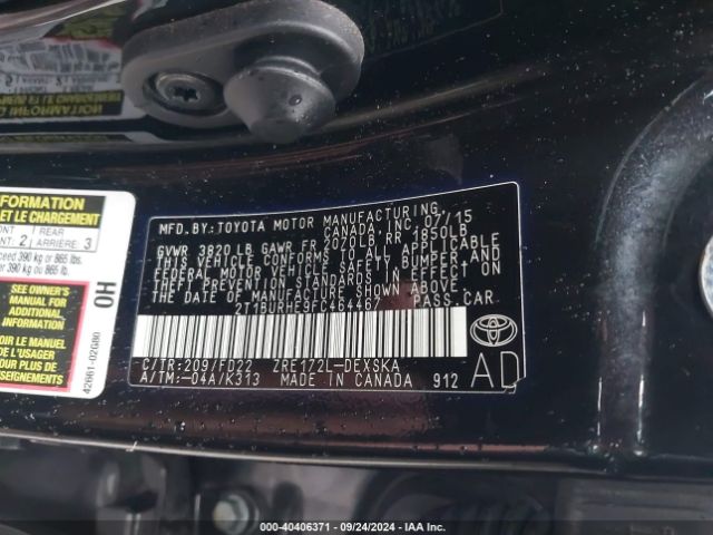 2T1BURHE9FC464467 Toyota Corolla S Plus