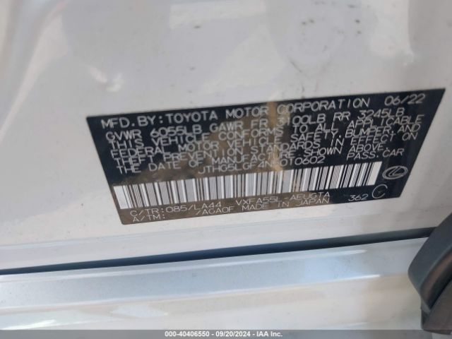 JTHG5LGF4N5010602 Lexus Ls 500