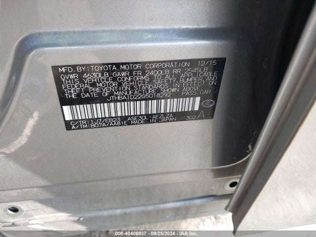 JTHBA1D22G5018292 Lexus IS 200T