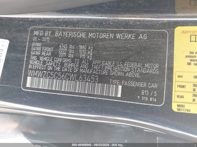 2012 MINI COOPER S COUNTRYMAN WMWZC5C56CWL63453 Photo 8