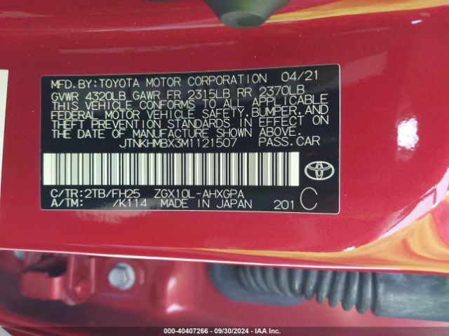 JTNKHMBX3M1121507 Toyota C-hr Nightshade Edition
