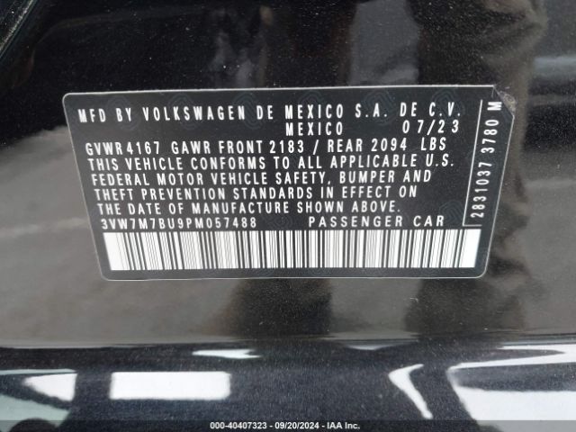 3VW7M7BU9PM057488 Volkswagen Jetta 1.5t Se