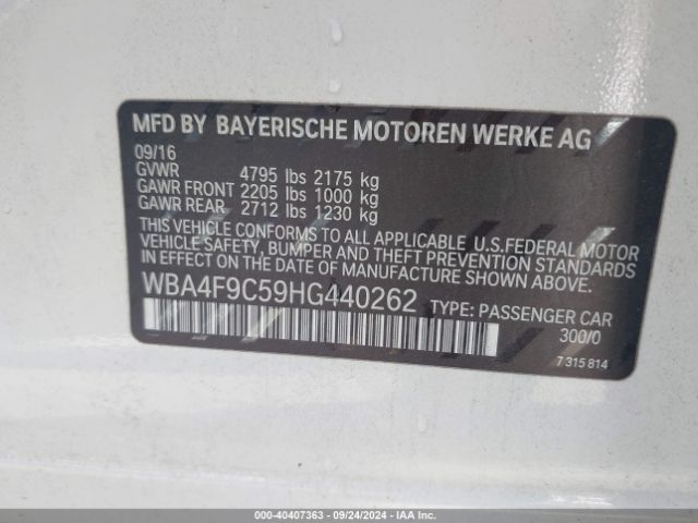 WBA4F9C59HG440262 BMW 430i Gran Coupe Xdrive