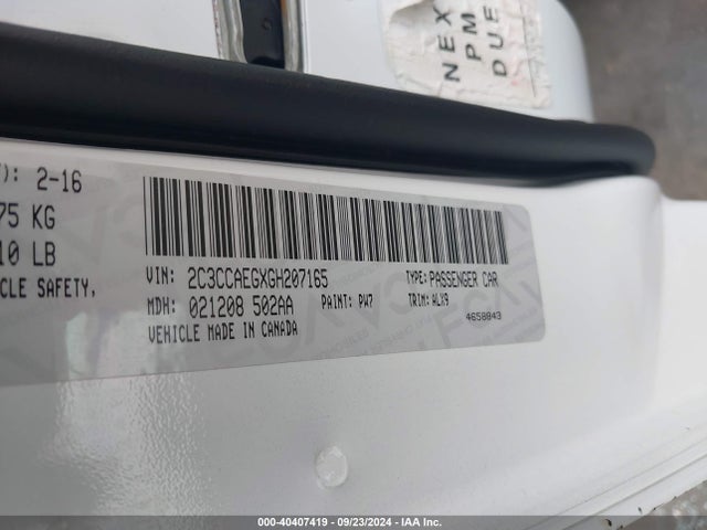 2C3CCAEGXGH207165 Chrysler 300C