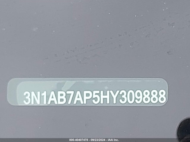 Nissan SENTRA SV 2017 3N1AB7AP5HY309888 Image 9