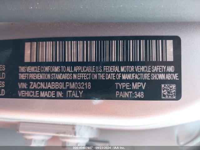 ZACNJABB9LPM03218 Jeep Renegade Latitude Fwd